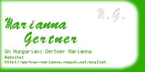 marianna gertner business card
